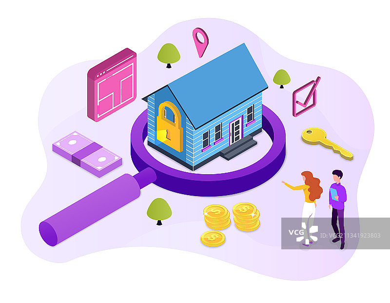 房地产经纪人在工作，投资抵押贷款图片素材