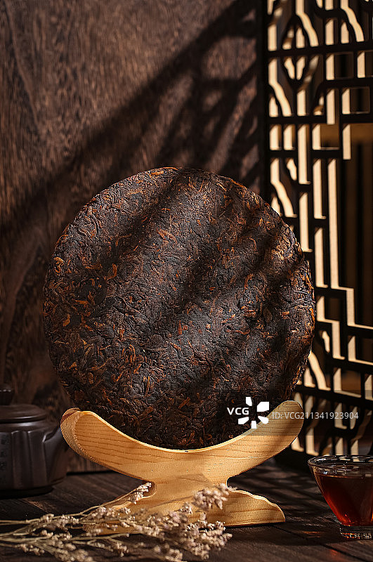普洱茶茶饼图片素材
