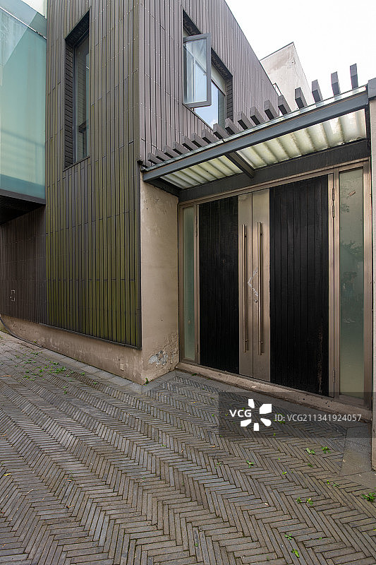 别墅区小巷图片素材