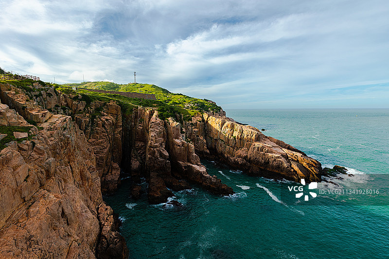浙江省舟山市嵊泗县东崖绝壁图片素材