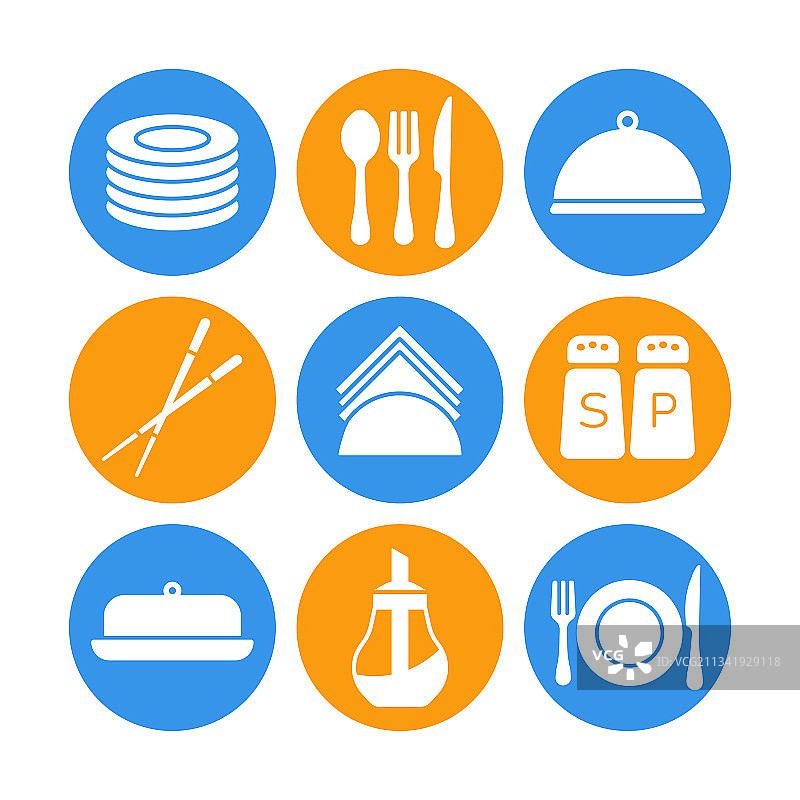 餐厅美食服务标志图标图片素材