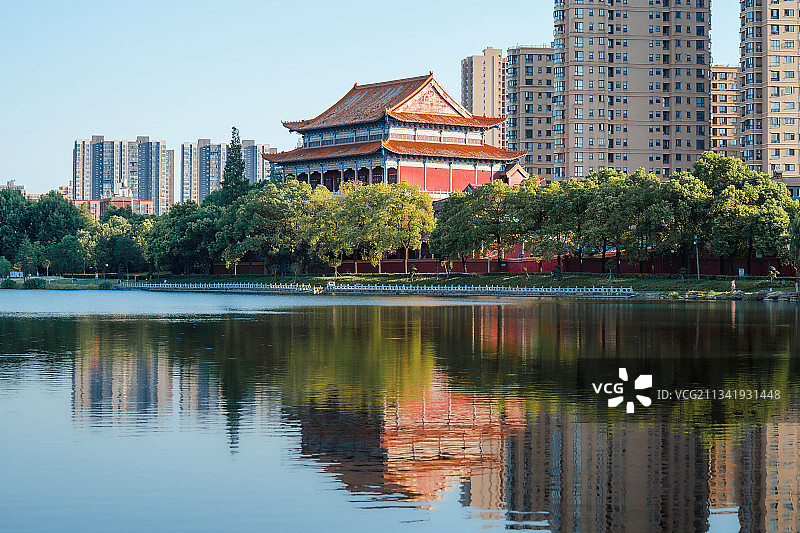 仙桃流潭公园甘露寺图片素材