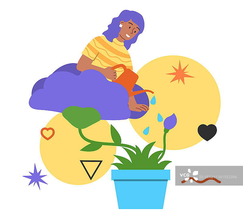 自我发展个人成长自我提升图片素材