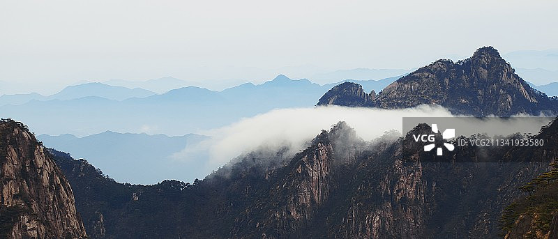 白鹅岭 黄山图片素材