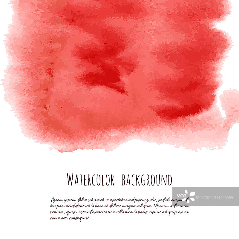 红色玫瑰水彩纹理背景图片素材