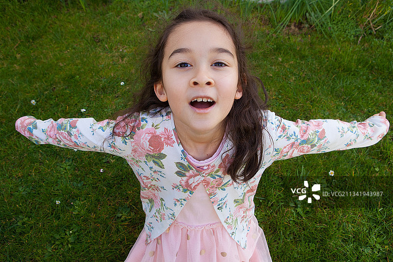 中法混血的小女孩图片素材