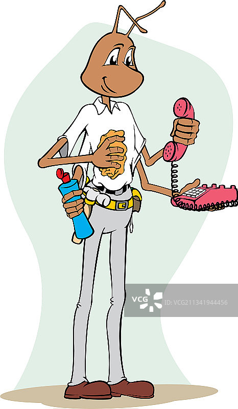 带抹布的清洁设备办公室图片素材