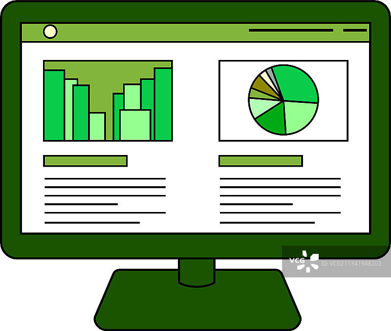 电脑屏幕上的彩色环保网站图片素材