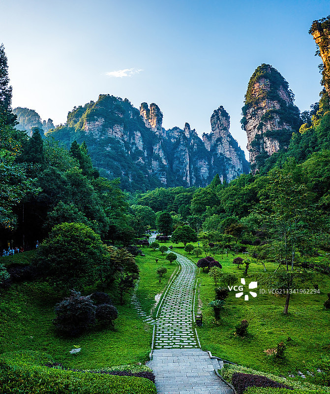 张家界国家森林公园，航拍图片素材