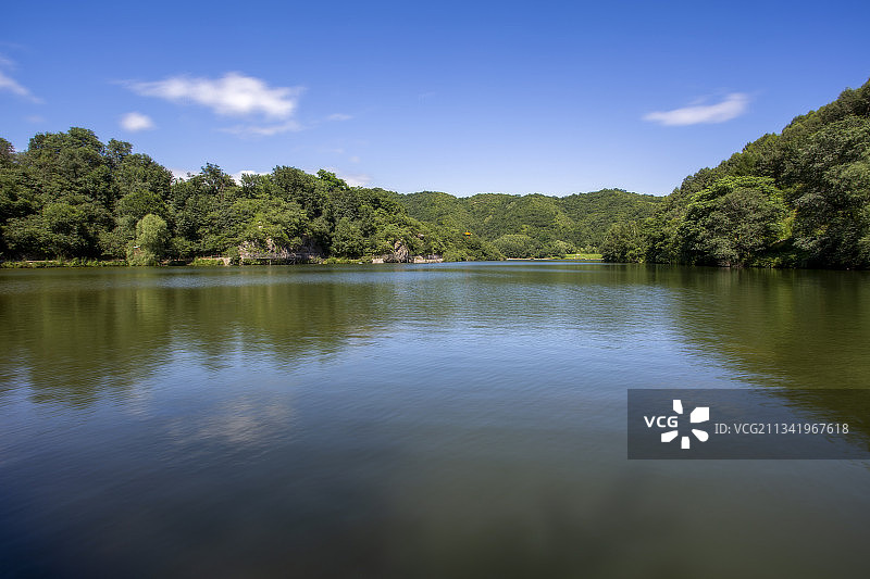 玉渡山，延庆，忘忧湖图片素材