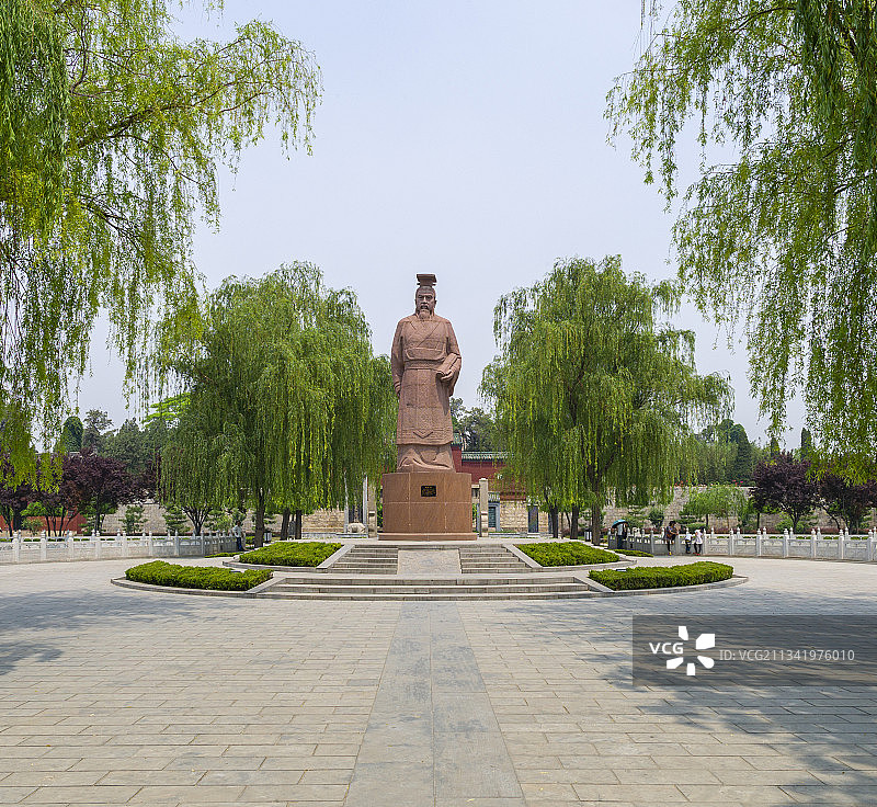 中国河南省安阳市汤阴县羑里城传统建筑发祥地文王庙图片素材