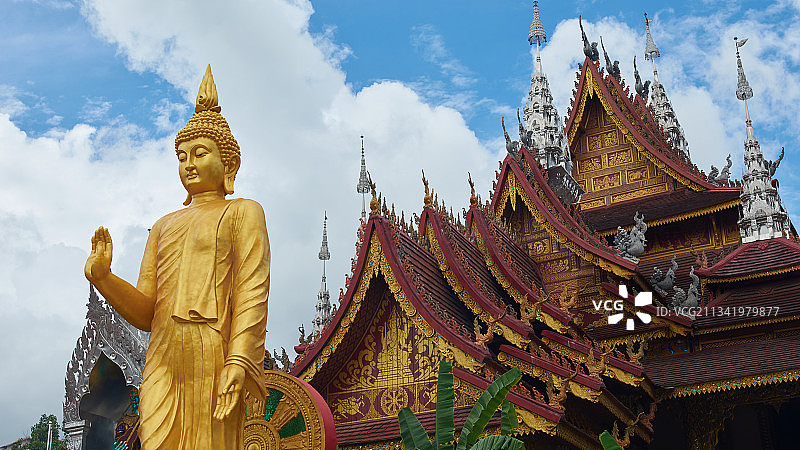 西双版纳佛寺图片素材