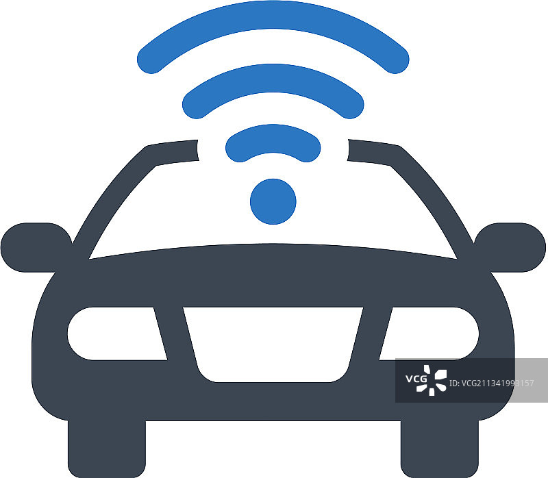 自动驾驶汽车图标图片素材