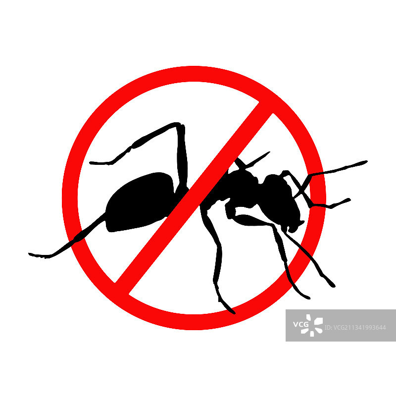 防蚂蚁杀虫剂标志图片素材