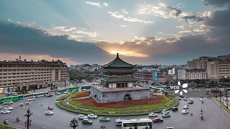 西安钟楼图片素材