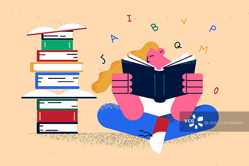 教育阅读书籍学习概念图片素材