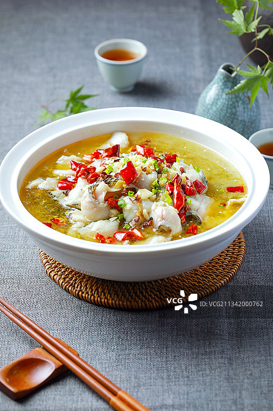 酸菜鱼片图片素材