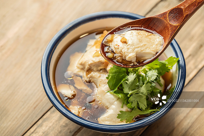 四川特色美食剑门关豆花图片素材