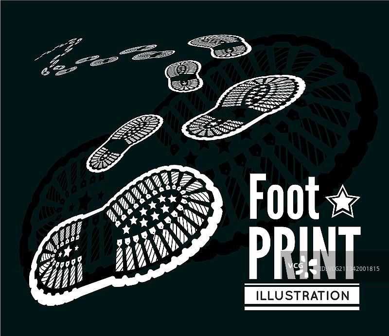 鞋子里的足迹图片素材