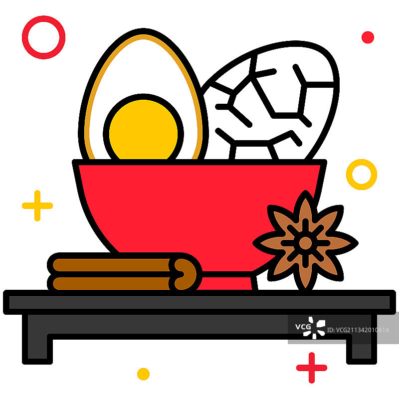 与端午节相关的茶叶蛋图标图片素材