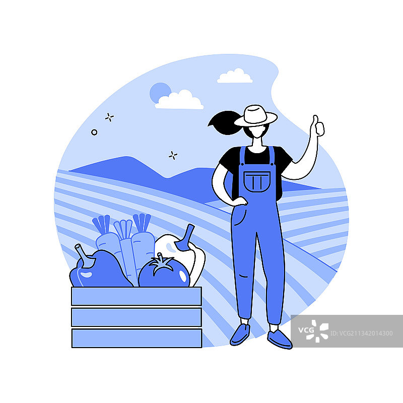 生物动力农业抽象概念图片素材