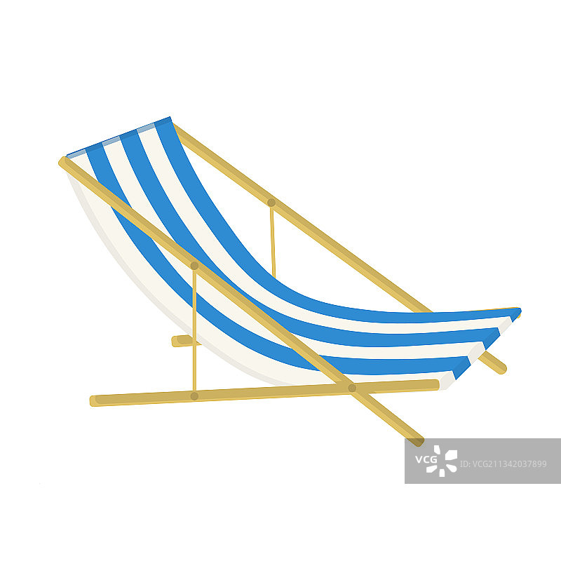 白色背景上的躺椅图片素材