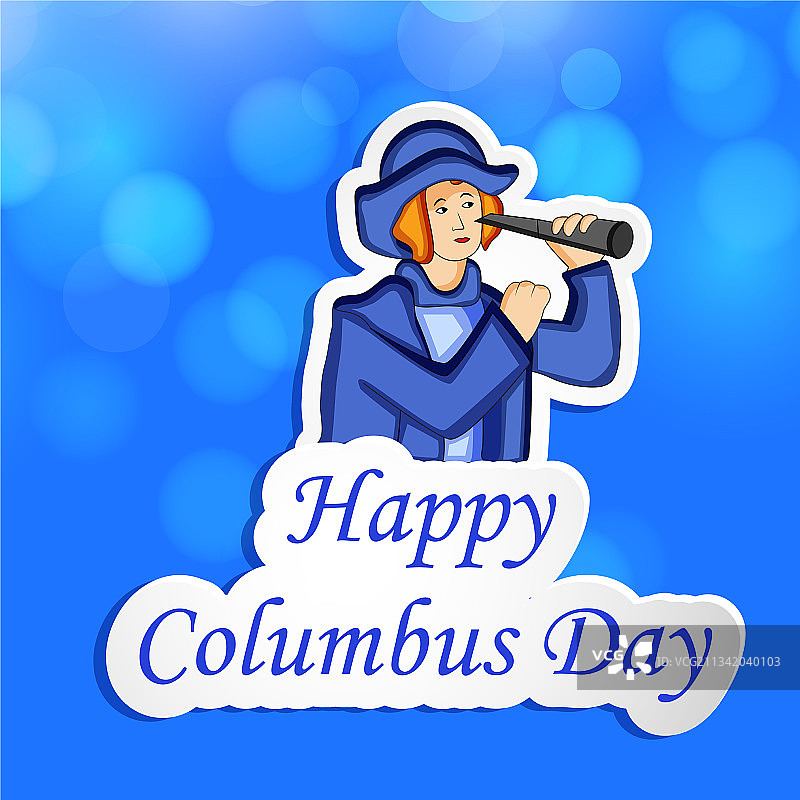 哥伦布发现美洲纪念日图片素材