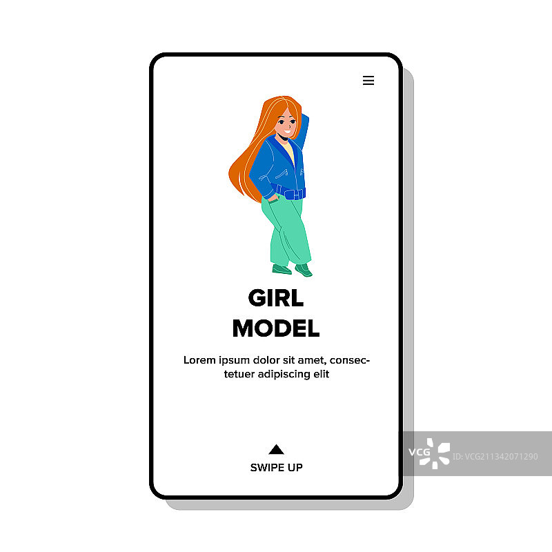 时装秀上的女模特图片素材