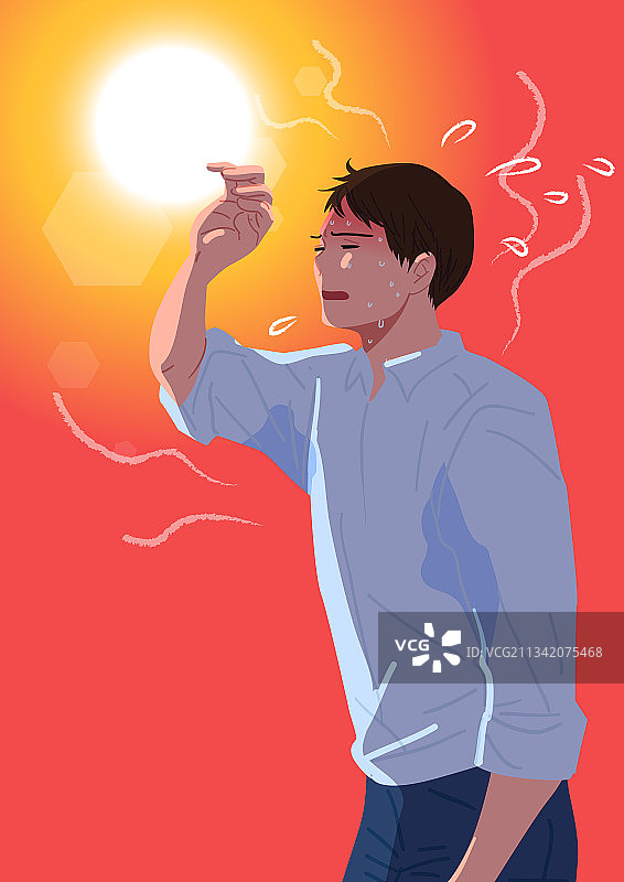 夏季高温健康生活图片素材