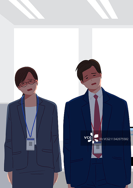 白领、压力、倦怠综合征、心理健康图片素材