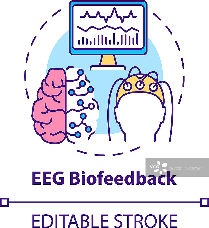 生物反馈概念图标图片素材