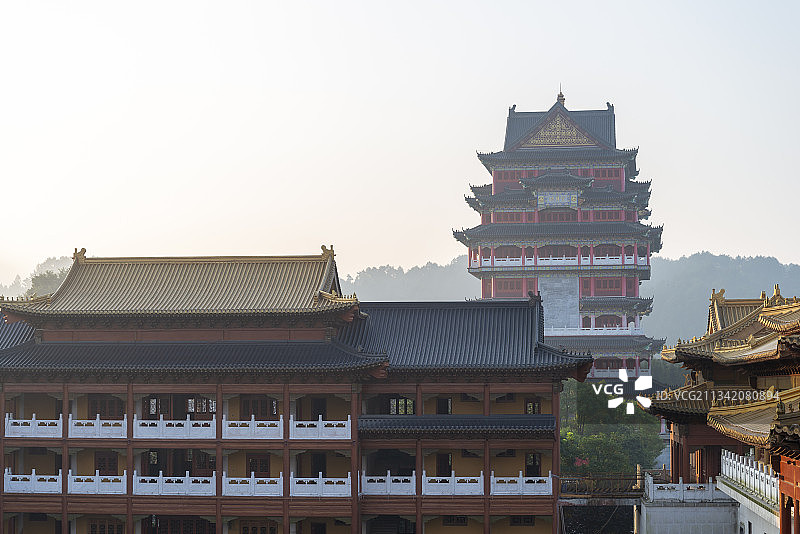 贵州省黔南州独山县紫禁城毋敛古国日出图片素材