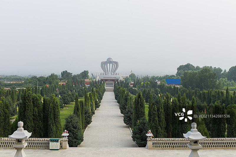 中国河北省张家口市涿鹿县黄黄帝城图片素材