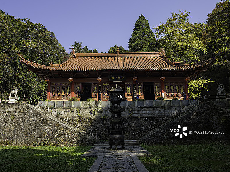 中国江西省九江市庐山风景区黄龙寺图片素材