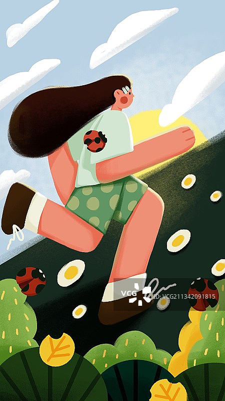 运营插画健身小常识图片素材