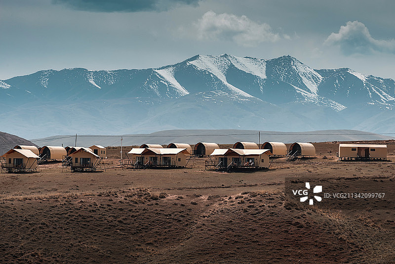 甘加秘境 星空营地图片素材