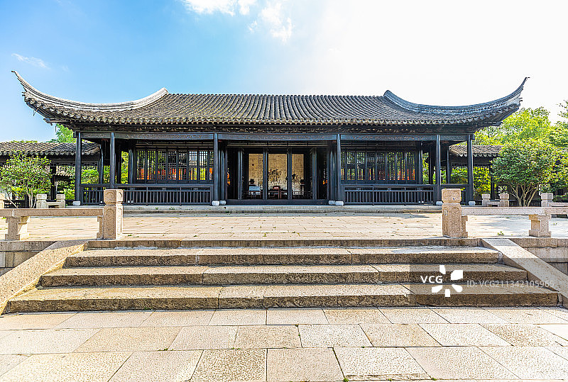 苏州木渎古镇严家花园图片素材