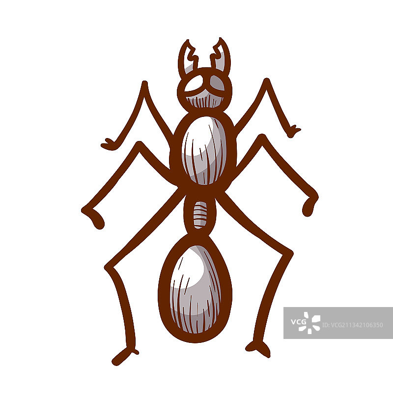 手绘糖臭蚁或椰子蚁房屋图标图片素材