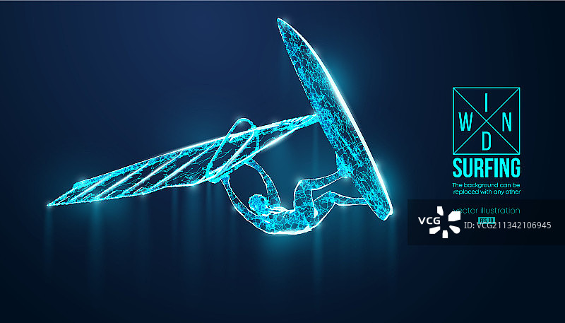 帆板运动剪影：自由式帆板图片素材