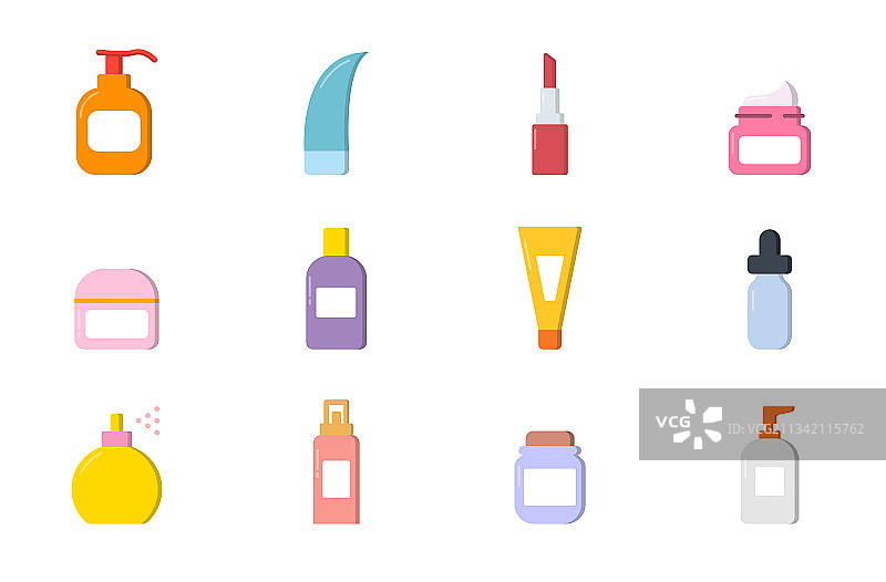 天然有机美容化妆品合集图片素材