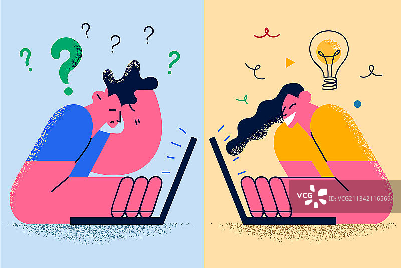 创意想法与内心疑虑概念图片素材