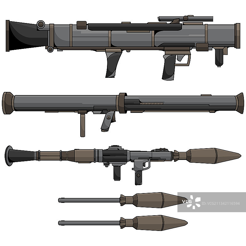 火箭筒设计套装图片素材