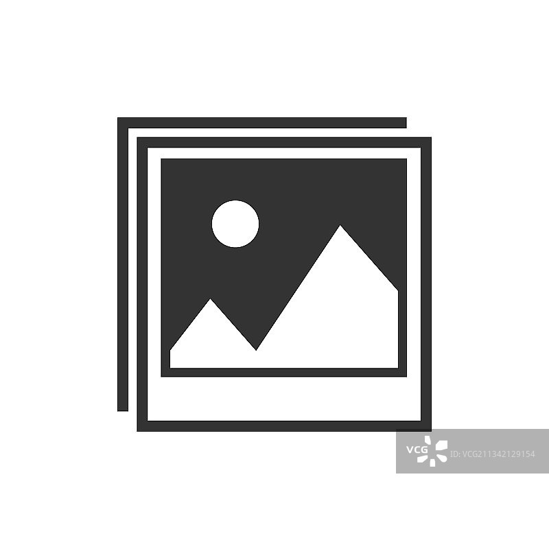 白色背景上的隔离图片图标图片素材