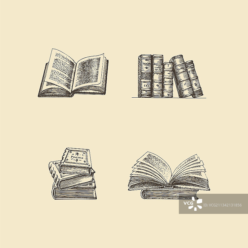 书籍合集：速写本图片素材