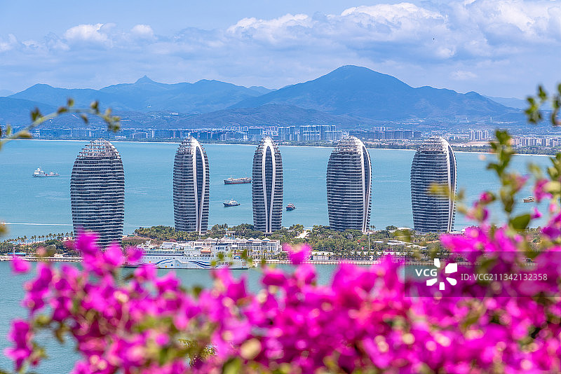 海南三亚凤凰岛风光图片素材