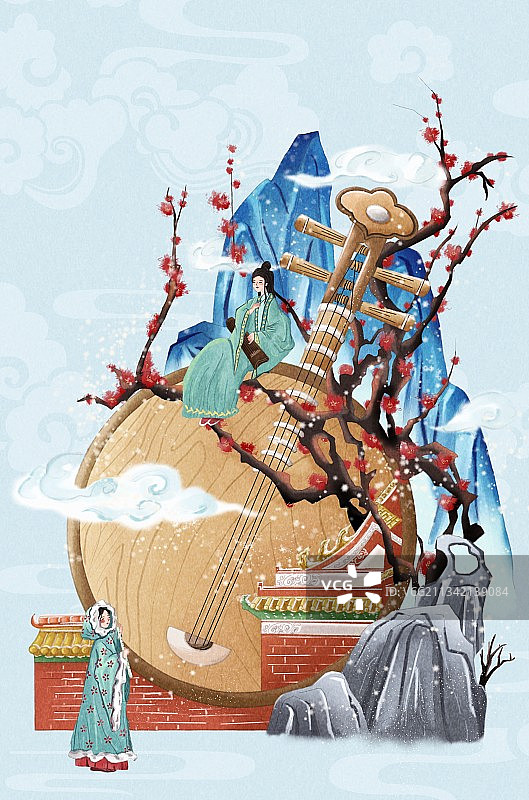 民乐微景观图片素材