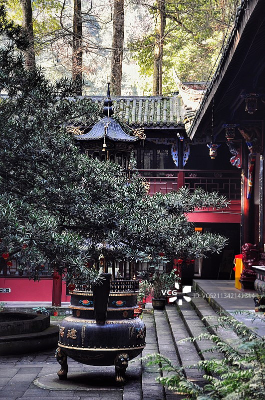 成都青城山建福宫图片素材