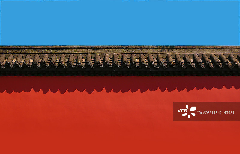 成都武侯祠红墙图片素材