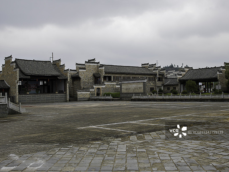 江西省鹰潭市龙虎山上清古镇道观图片素材