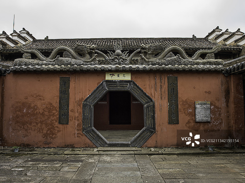 中国江西省鹰潭市龙虎山上清古镇图片素材